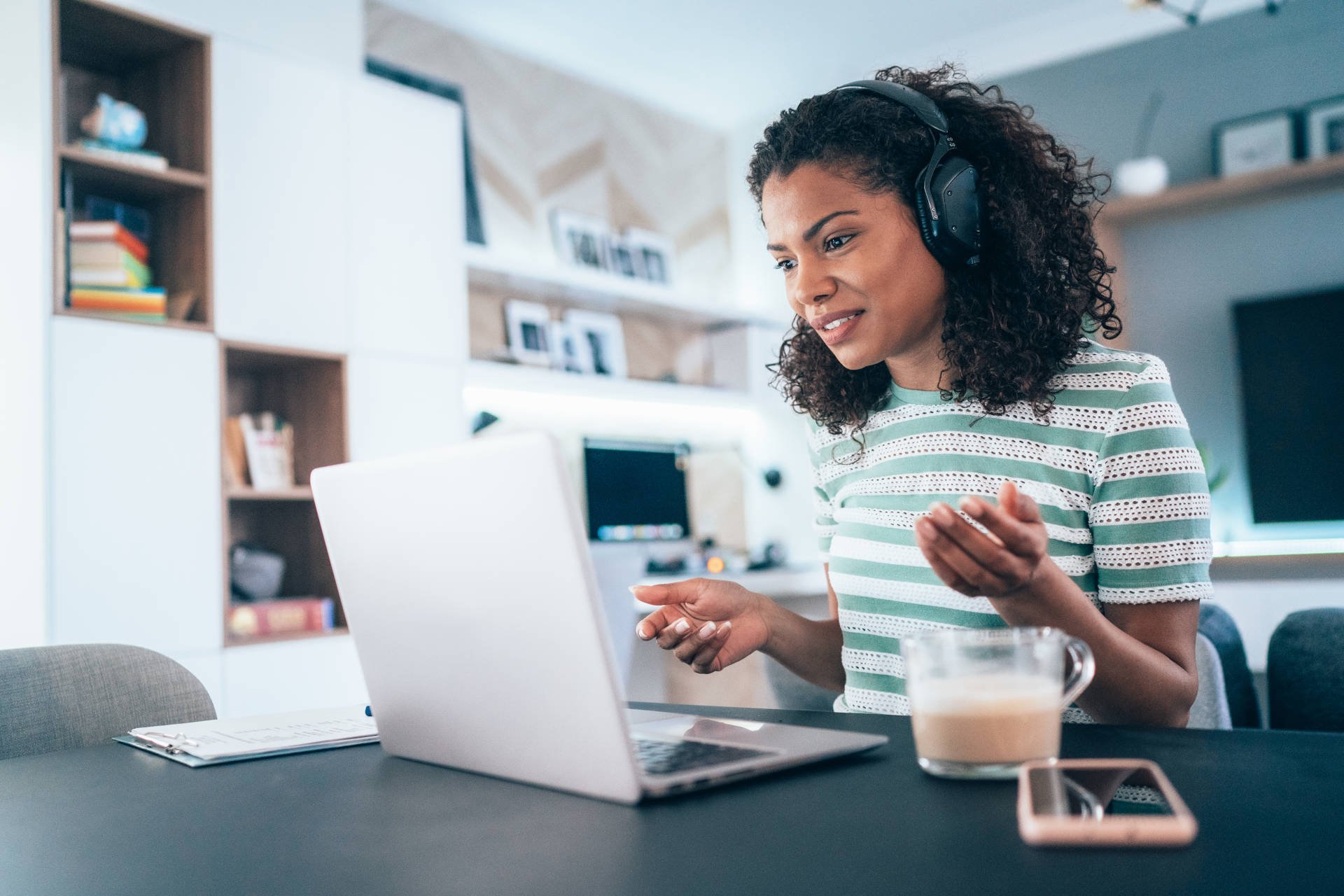 work-from-home-woman-video-call-with-mobile