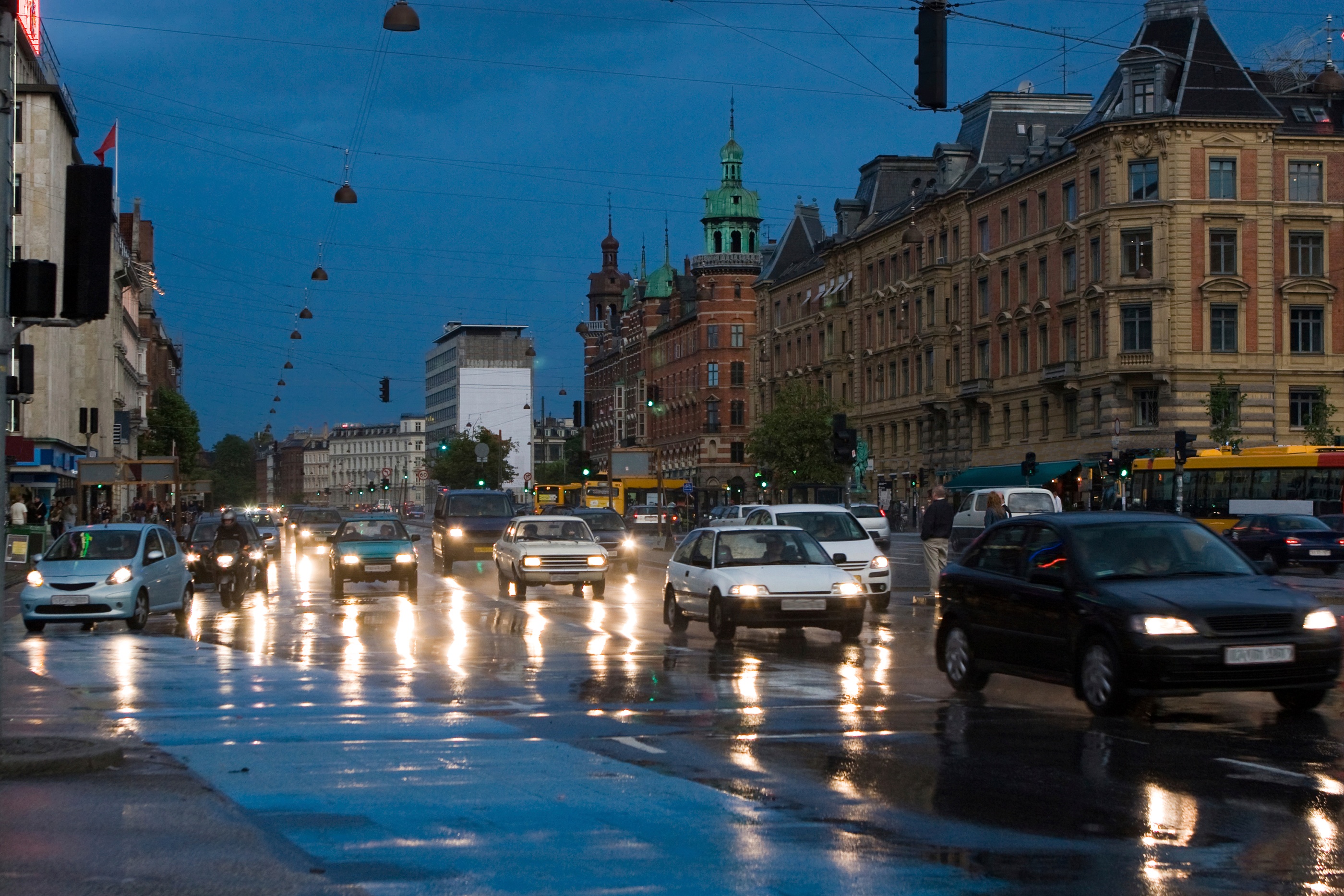 Rush hour in Copenhagen, Denmark's most populous city, and one of the many locations served by served by TeliaSonera's global network.